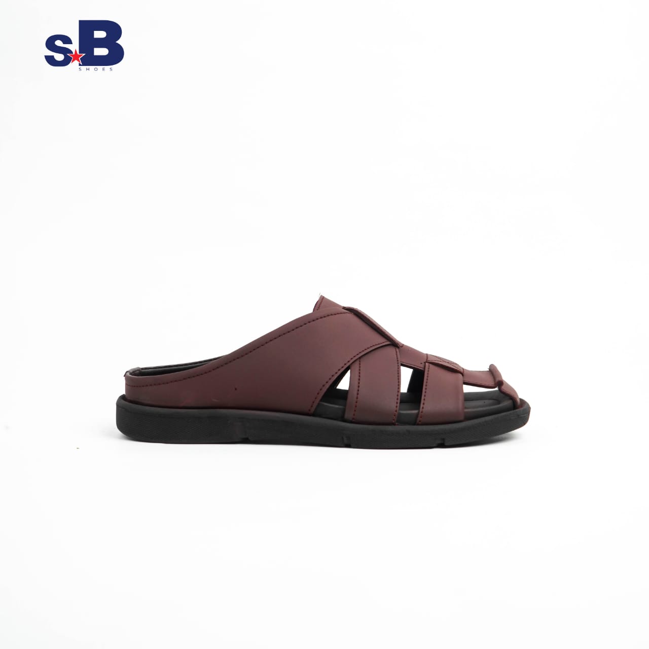 Weave Slide Maroon