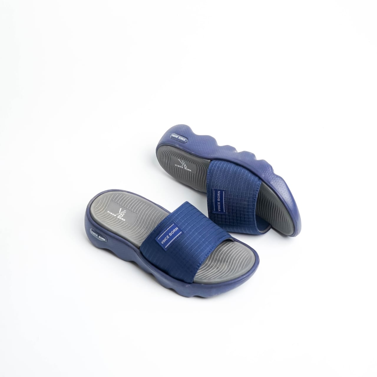 Grid Texture Navy