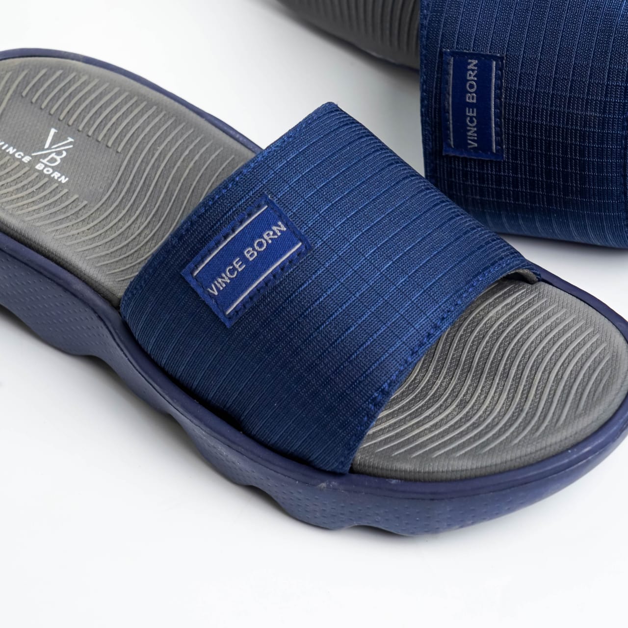 Grid Texture Navy