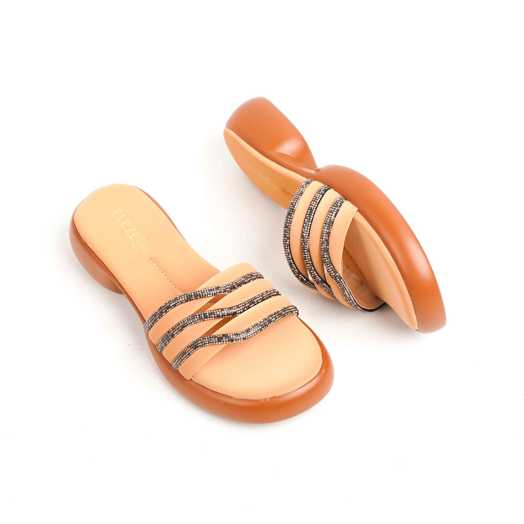 Glitter Strap Peach