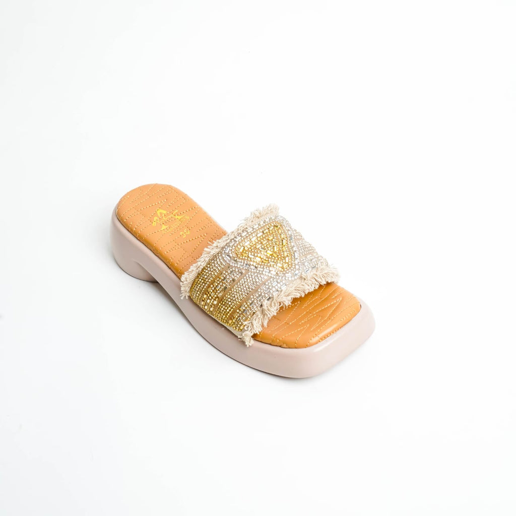 Embellished Fringe Gold
